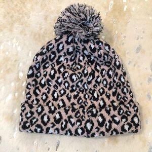 Blush Leopard Beanie